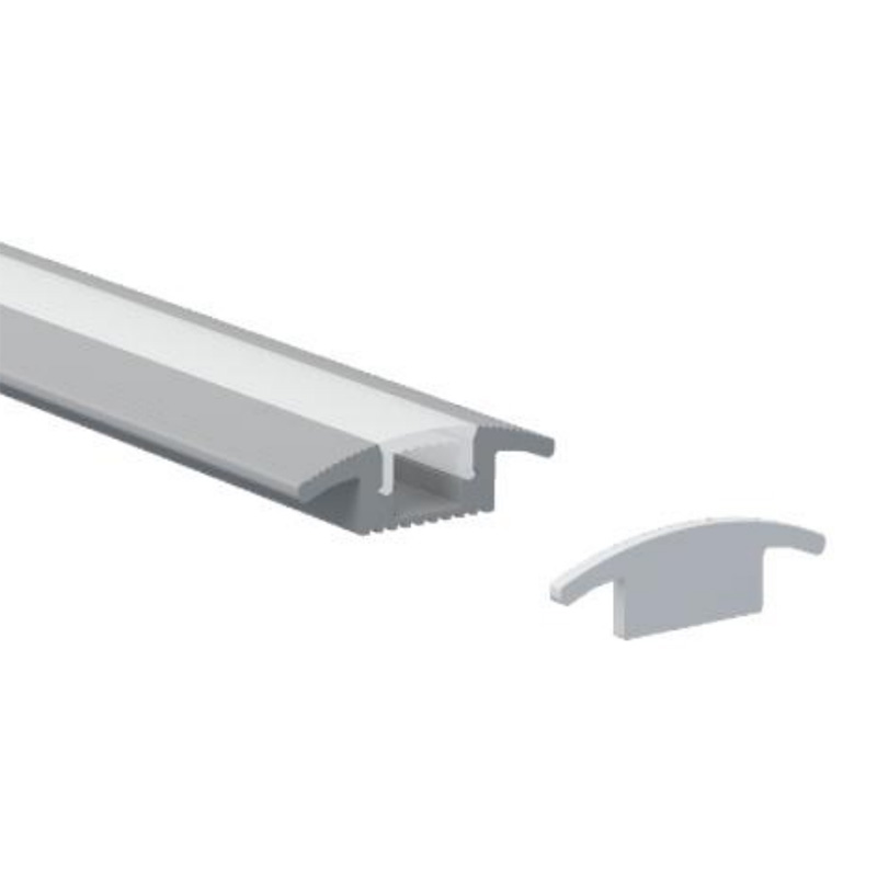 Floor Aluminum LED Strip Channel With Flange For 10mm LED Tape Lights